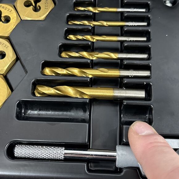 MIBRO 301360 Tap Die and Drill SAE Set, 25 Pieces Missing 1 - Picture 6 of 8